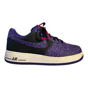 Nike Air Force 1 Low Men’s Size 12 Purple “Godzilla Crackle” 488298-025 VGC